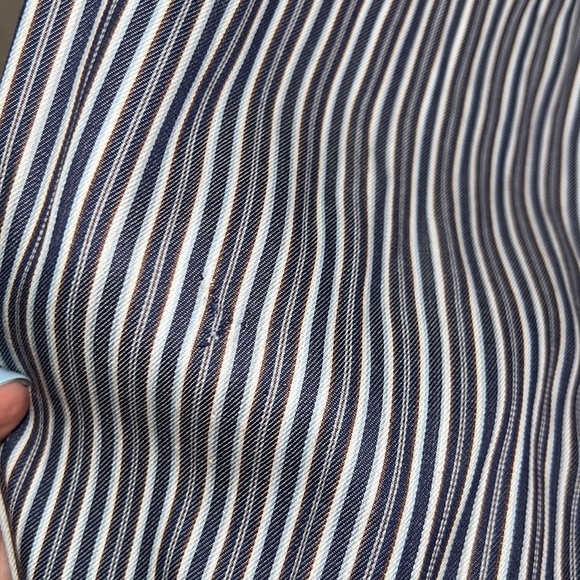 Salvatore Ferragamo Long Sleeve Striped Polo Shirt - Picture 10 of 11